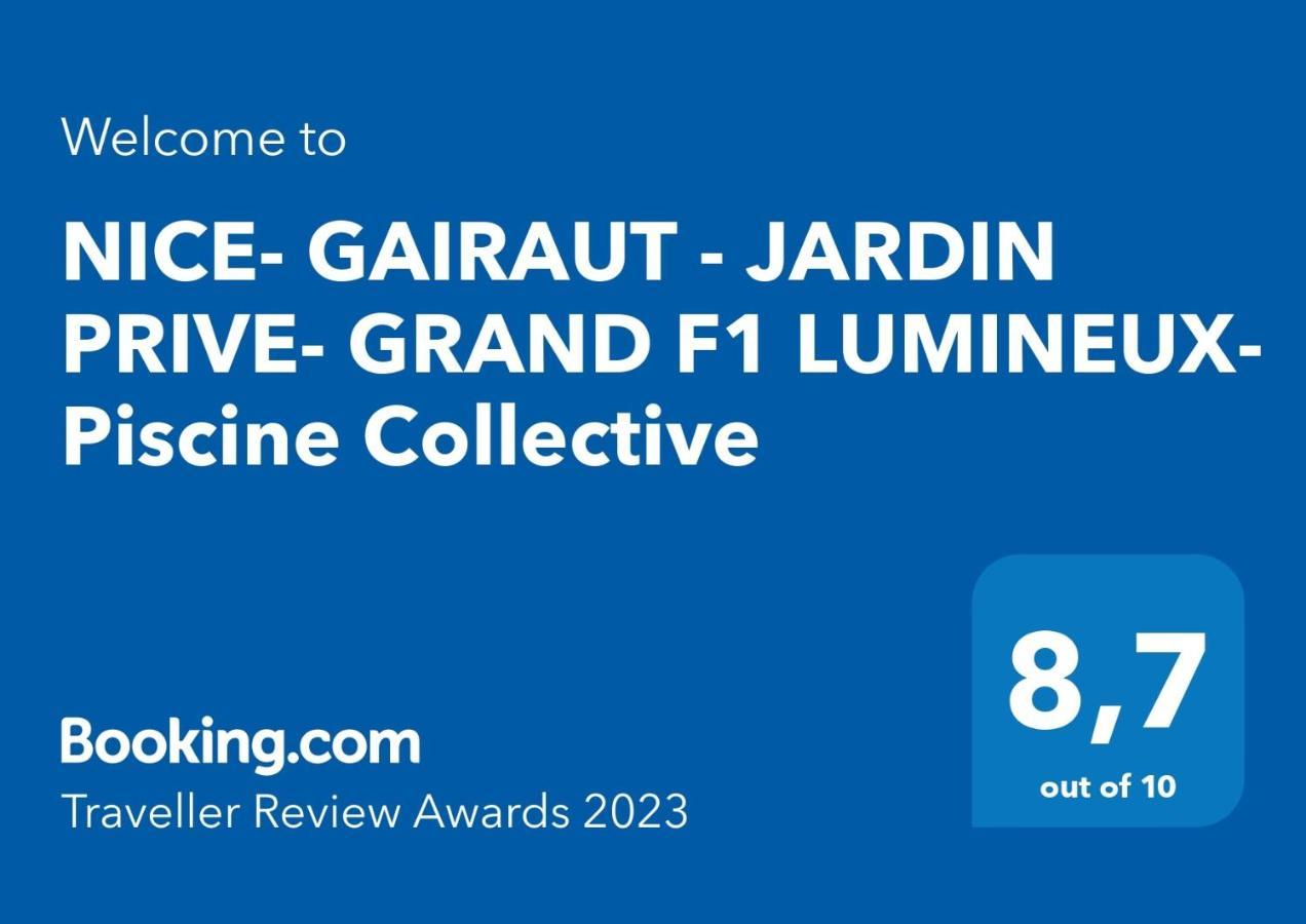 Nice- Gairaut - Jardin Prive- Grand F1 Lumineux-Piscine Collective المظهر الخارجي الصورة